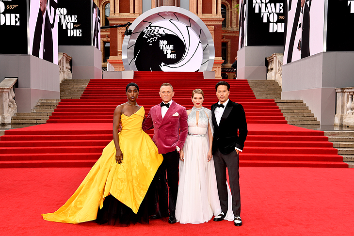 Lashuna Lynch, Daniel Craig, Léa Séydoux, Rami Malek  ©Foto: © Tolga Akmen 